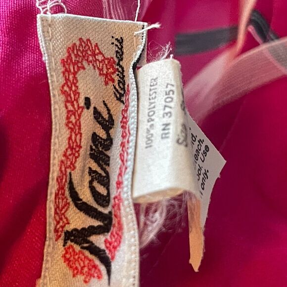 Vtg Nani Hawaiian Womens Shirt Purple Floral Smock Small - Picture 6 of 7